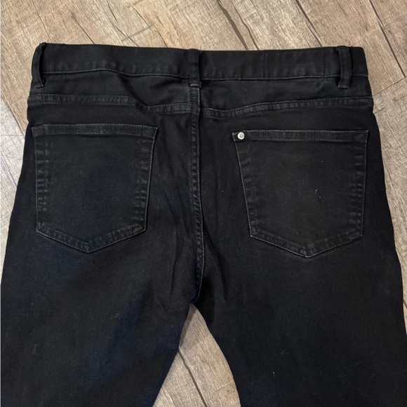 Men's Black Slim Coupe Étroite Denim Pants Size 34 - Picture 10 of 11